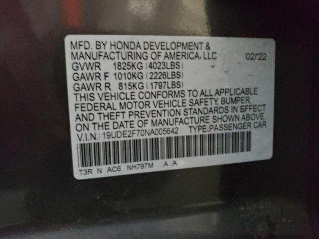 19UDE2F70NA005642 Acura Ilx Premium