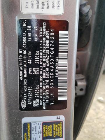 5XXGR4A6XFG474284 KIA OPTIMA SX