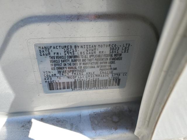 3N1AB7AP8FY356331 Nissan SENTRA S