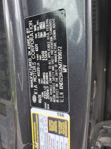 KNDJ23AU2M7789072 KIA SOUL LX