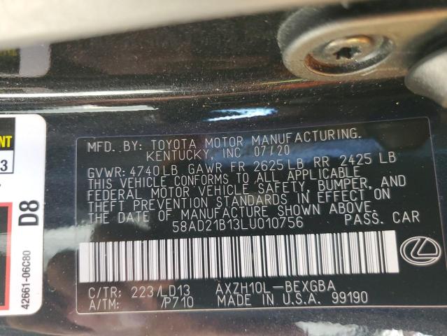 58AD21B13LU010756 Lexus ES300 ES 300H 10