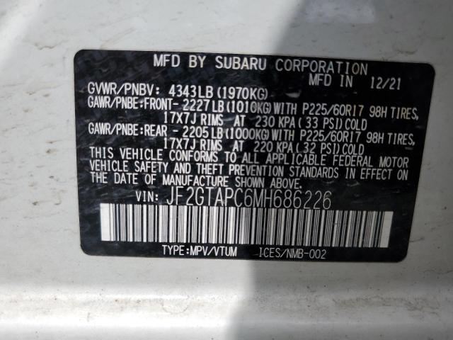 JF2GTAPC6MH686226 Subaru Crosstrek Premium