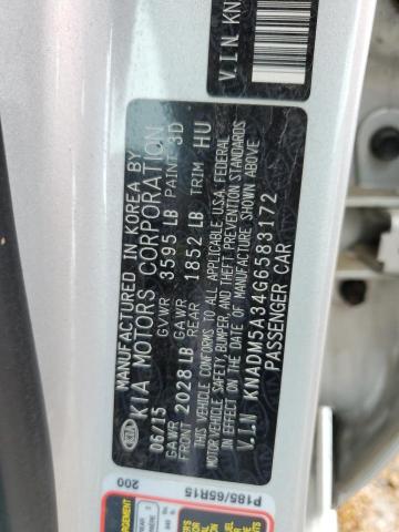 KNADM5A34G6583172 KIA RIO LX