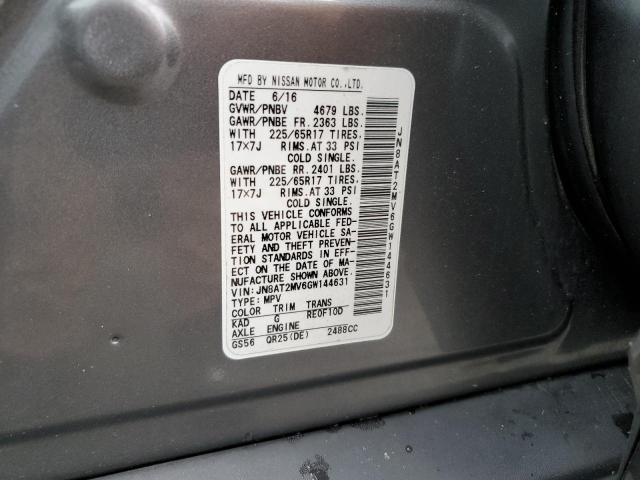 JN8AT2MV6GW144631 Nissan ROGUE S