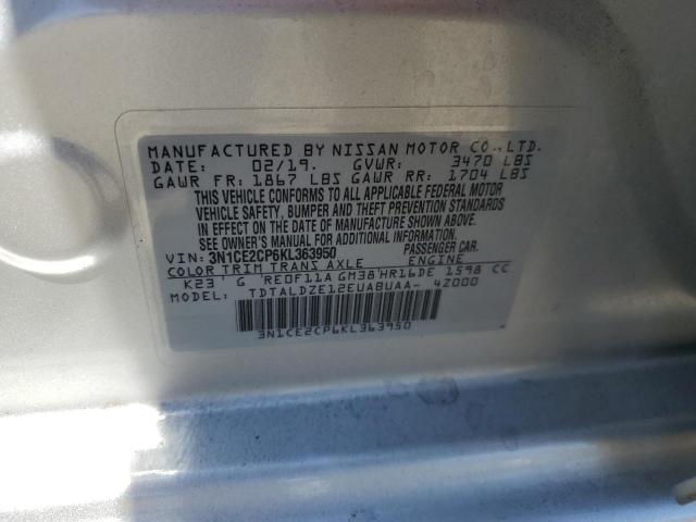 3N1CE2CP6KL363950 Nissan Versa NOTE 12