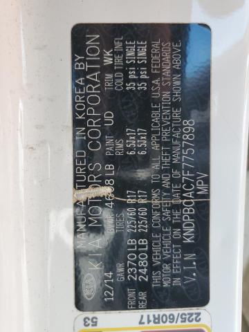 KNDPBCAC7F7757898 KIA Sportage Lx