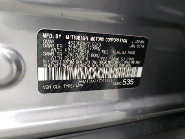 JA4AT3AA1KZ039953 Mitsubishi Eclipse Cross Es