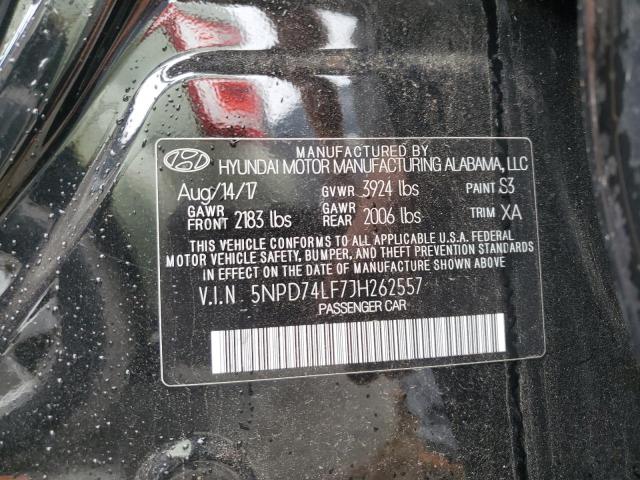 5NPD74LF7JH262557 Hyundai ELANTRA SE