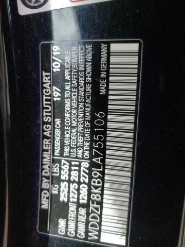 WDDZF8KB9LA755106 Mercedes-Benz E 63 Amg-s 4matic