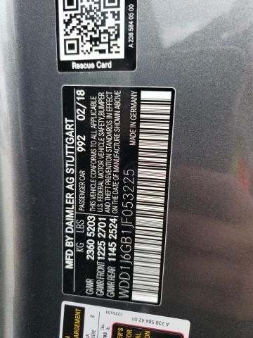 WDD1J6GB1JF053225 Mercedes-Benz E 400 4matic