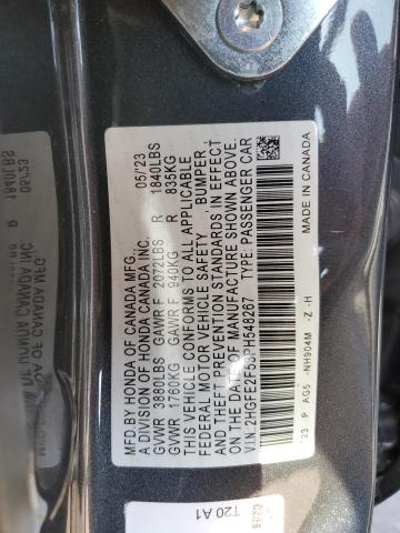 2HGFE2F53PH548267 Honda Civic Sport
