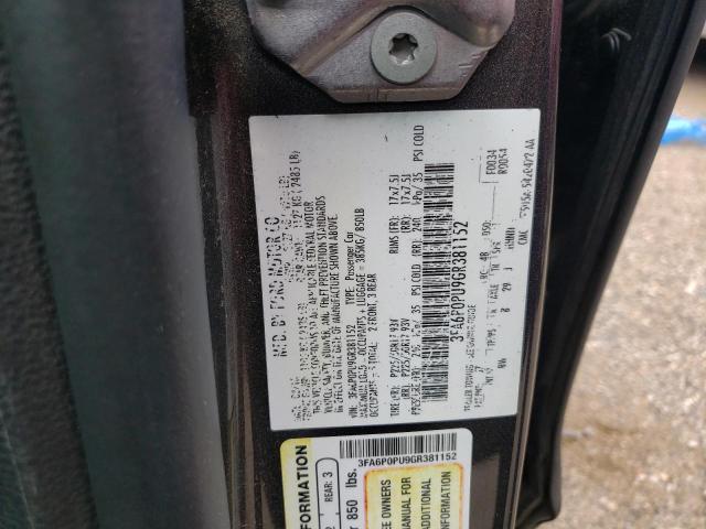 3FA6P0PU9GR381152 Ford Fusion Se Phev