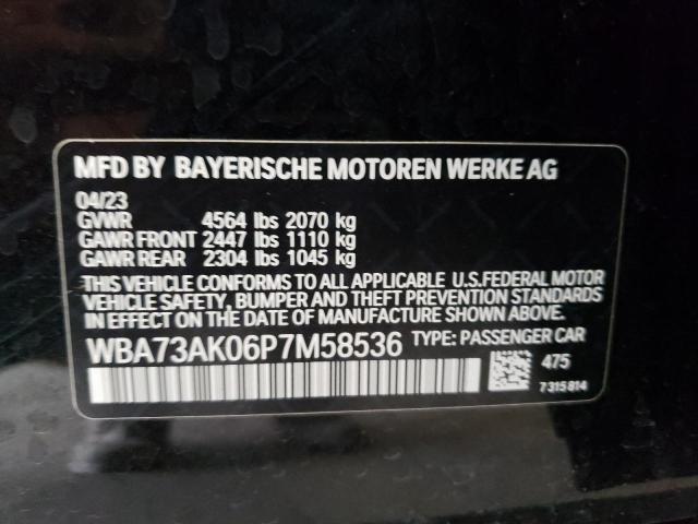 VIN WBA73AK06P7M58536 2023 BMW 2 Series, 228XI no.12