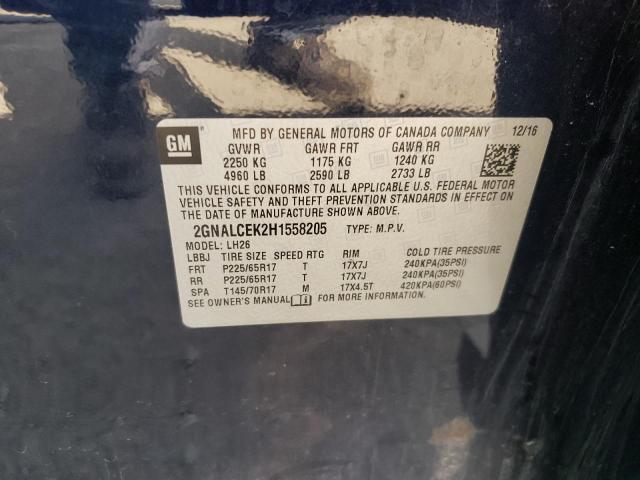 2GNALCEK2H1558205 Chevrolet EQUINOX LT