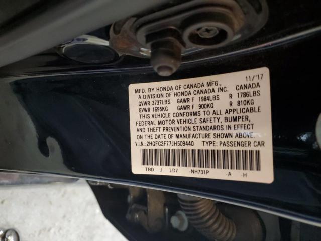 2HGFC2F77JH509440 Honda CIVIC EX