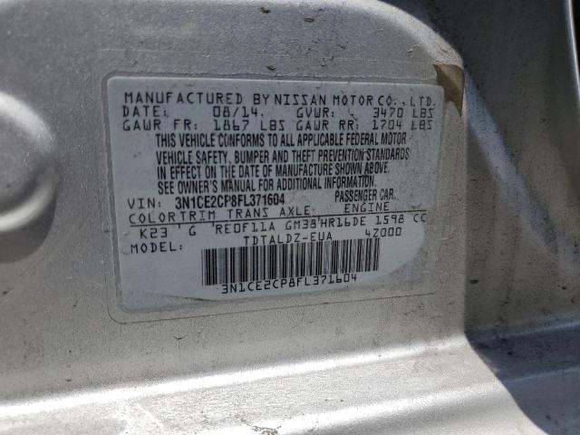 3N1CE2CP8FL371604 Nissan Versa Note S