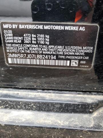 2020 BMW 330XI - 3MW5R7J07L8B24194