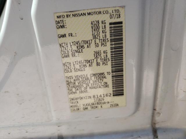2018 NISSAN NV 1500 S - 1N6BF0KY2JN814162