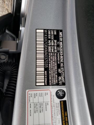 2021 MERCEDES-BENZ S MERCEDES - W1K6X7GBXMA037035