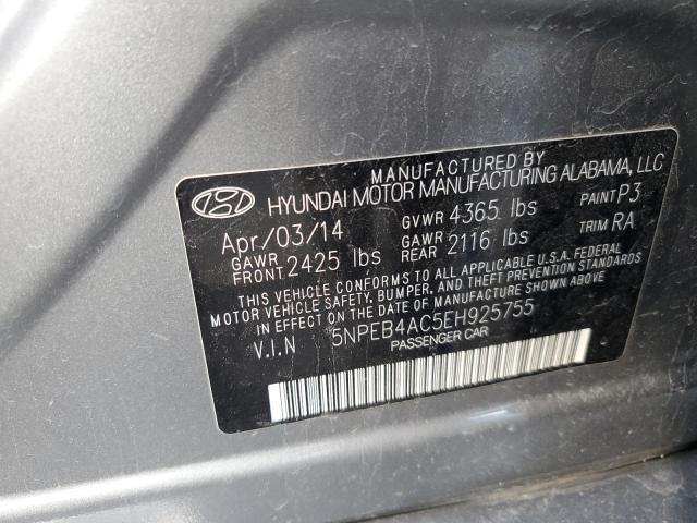 5NPEB4AC5EH925755 Hyundai SONATA GLS