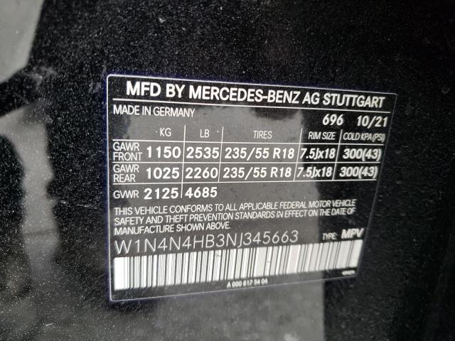 W1N4N4HB3NJ345663 Mercedes-Benz Gla 250 4matic