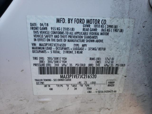 MAJ3P1VE7JC216520 Ford Ecosport Titanium