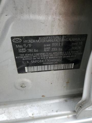 5NPD84LF7KH480657 Hyundai Elantra SE 12