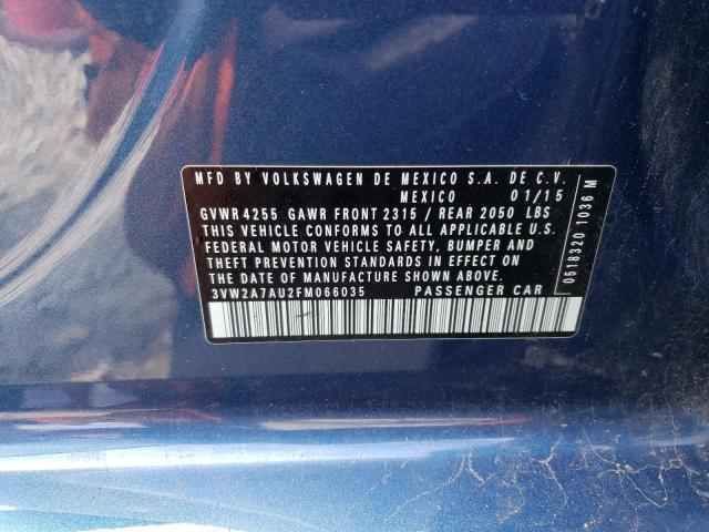 2015 VOLKSWAGEN GOLF TDI - 3VW2A7AU2FM066035