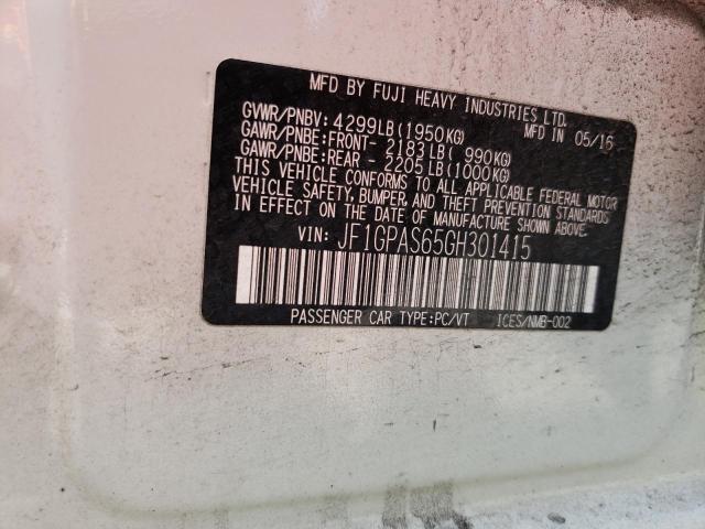 JF1GPAS65GH301415 Subaru Impreza Sport