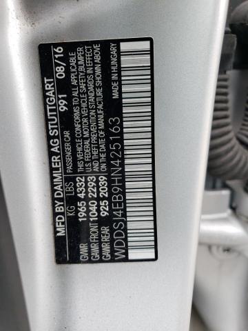 WDDSJ4EB9HN425163 Mercedes-Benz CLA 250
