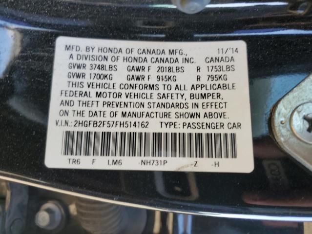 2HGFB2F57FH514162 Honda Civic Lx