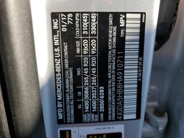 4JGDA5HB8HA910711 Mercedes-Benz Gle 350 4matic