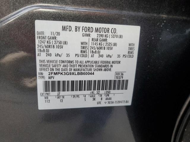 2FMPK3G9XLBB60044 2020 FORD EDGE, photo no. 13