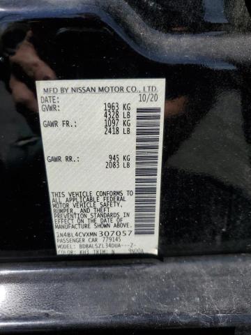 1N4BL4CVXMN307057 | 2021 NISSAN ALTIMA SR