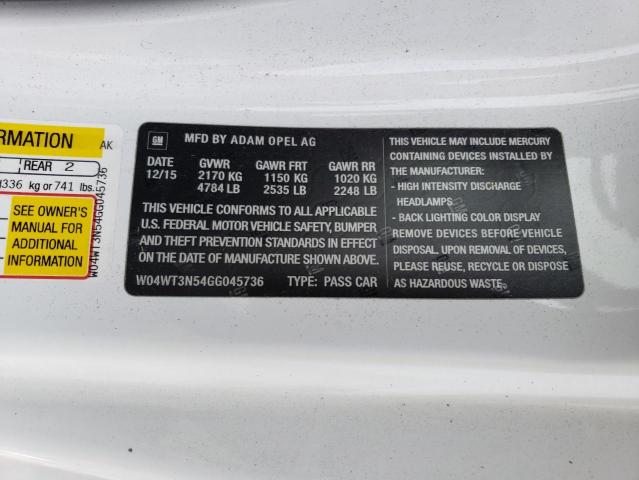 W04WT3N54GG045736 Buick Cascada Premium