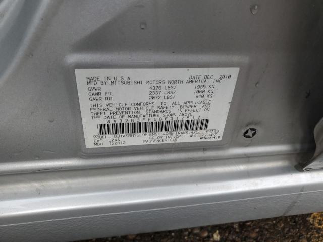 4A32B3FF6BE017517 2011 Mitsubishi Galant Es