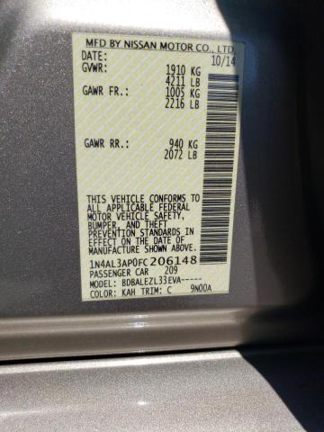 1N4AL3AP0FC206148 Nissan ALTIMA 2.5