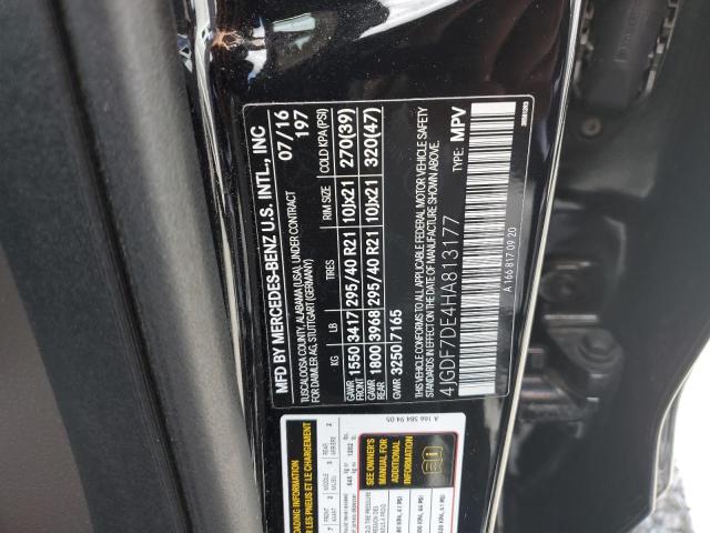 2017 MERCEDES-BENZ GLS 450 4JGDF7DE4HA813177
