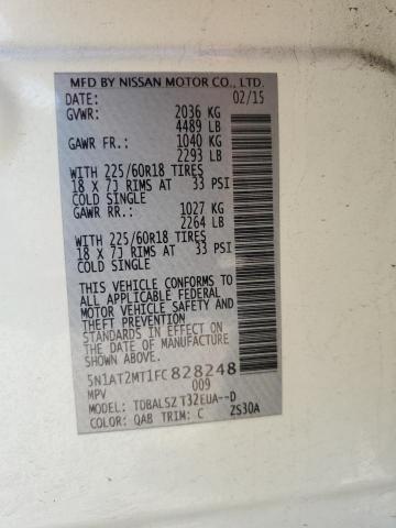 5N1AT2MT1FC828248 Nissan ROGUE S
