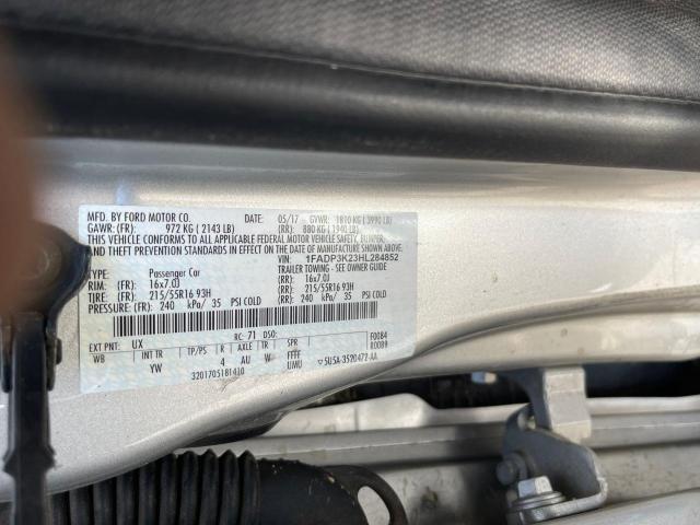 1FADP3K23HL284852 Ford FOCUS SE