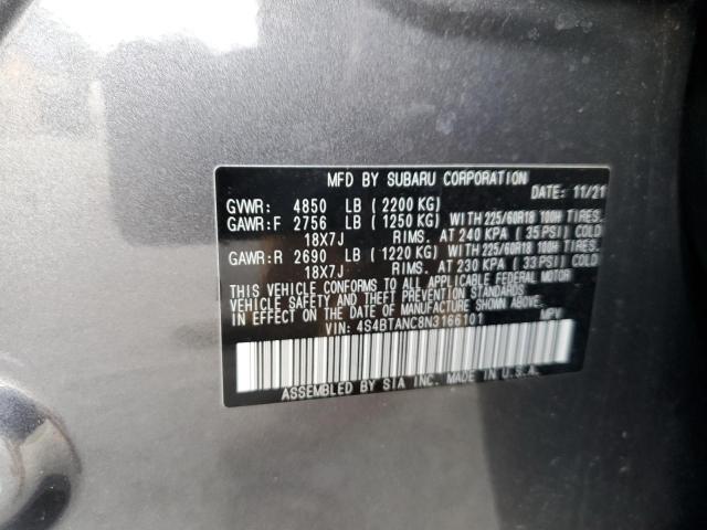 4S4BTANC8N3166101 Subaru Outback Limited