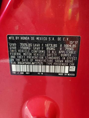 2018 HONDA FIT SPORT - 3HGGK5H60JM727525