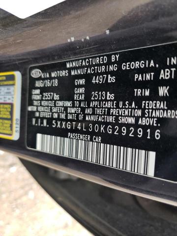 5XXGT4L30KG292916 KIA Optima Lx
