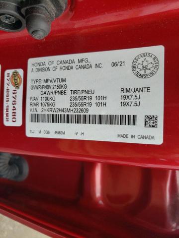 2021 HONDA CR-V SPORT - 2HKRW2H43MH232609