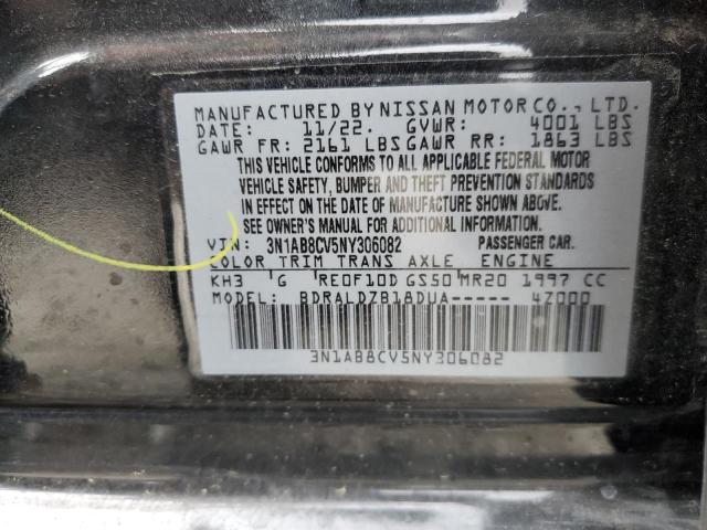 3N1AB8CV5NY306082 Nissan Sentra SV 12