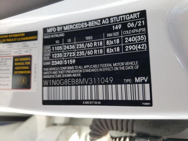 W1N0G8EB8MV311049 Mercedes-Benz Glc 300 4matic