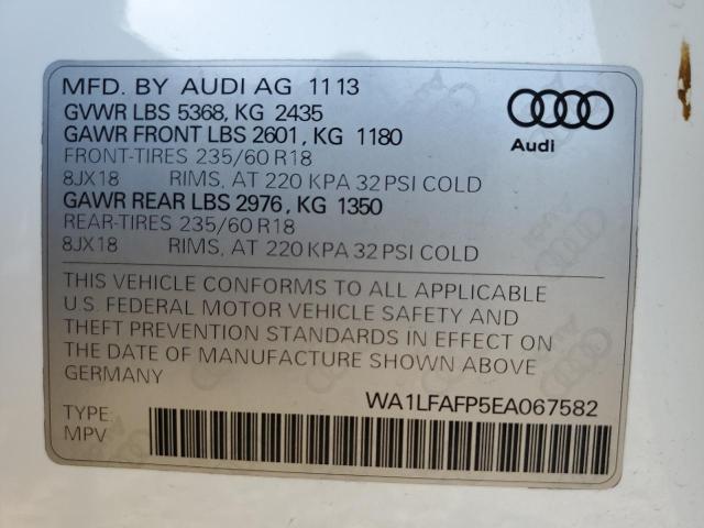 VIN WA1LFAFP5EA067582 2014 Audi Q5, Premium Plus no.13