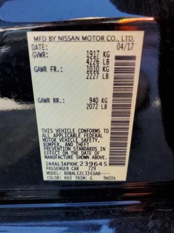 1N4AL3APXHC239645 Nissan ALTIMA 2.5