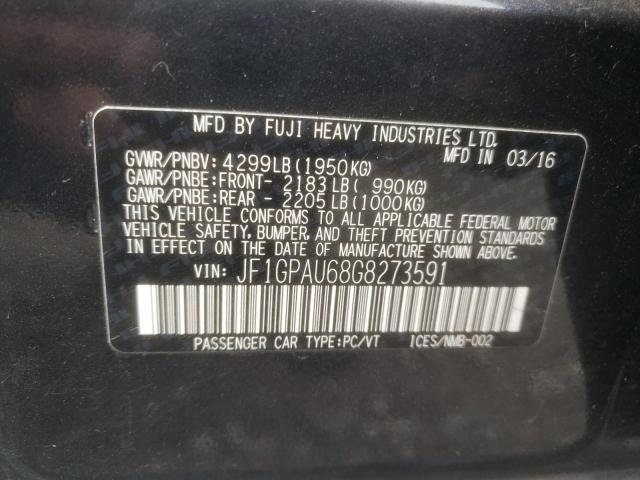 JF1GPAU68G8273591 Subaru Impreza Sport Limited