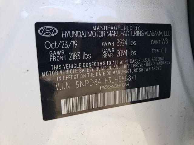 VIN 5NPD84LF3LH558871 2020 HYUNDAI ELANTRA no.12